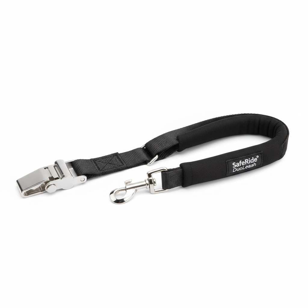 SafeRide DuoLeash – 2-in-1 Car Seat Belt and Walking Leash for Dogs