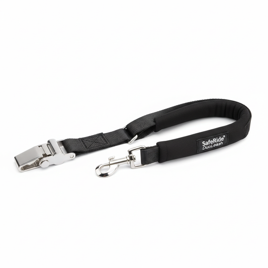SafeRide DuoLeash – 2-in-1 Car Seat Belt and Walking Leash for Dogs